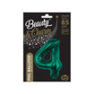 Picture of FOIL BALLOON NUMBER 4 BOTTLE GREEN 34 INCH